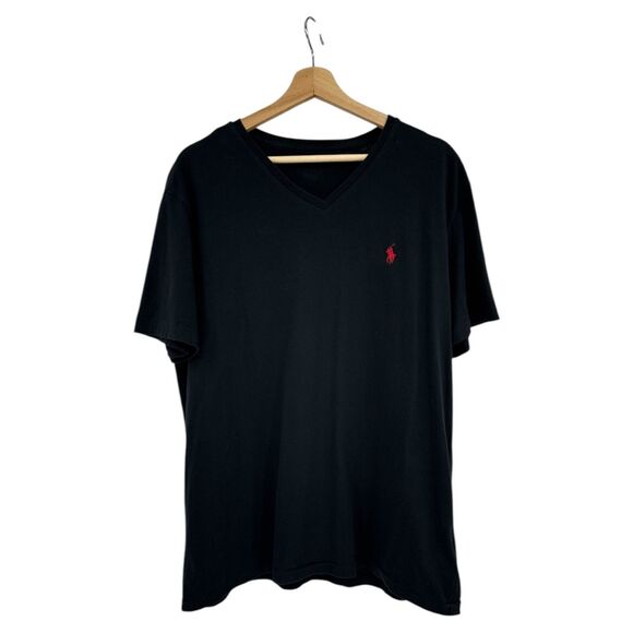 Polo Ralph Lauren T-Shirt Size Large mens Black Crew neck knit tee short sleeve - Picture 2 of 8